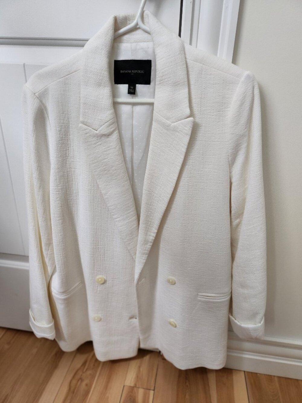 Banana Republic White Blazer